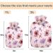Buy Naanle 1L Hot Water Bottle with Flower Motif - Transparent Ideal for Bed Hands Feet Warmer & Pain Relief - International Shipping Available - Buy Online on GoSupps.com
