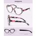 LVIOE Heart Blue Light Blocking Glasses for Women - Stylish UV Filter Fake Glasses - LB960 A04 Black Ink - Buy Online on GoSupps.com