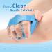HIEERBUS Silicone Body Scrubber Gentle Exfoliating Body Scrubber in Shower Silicone Loofah with Easily Lather Bristles Long Lasting and More Hygienic Than Traditional Shower Loofah 1Pack Blue  - Buy Online on GoSupps.com