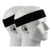 IPOW 2 piece of sports headband welding strap anti-slip unisex headband ideal for tennis running crossfit fitness for women and men black