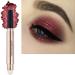 SAUBZEAN Eyeshadow Stick Makeup with Soft Smudger Natural Matte Cream Crayon Waterproof Hypoallergenic Long Lasting Eye Shadow Romantic Red Shimmer 09