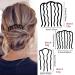 6-Piece Hair Side Combs Set for Updo Bun | Vintage U-Shape Hair Combs for Hairstyle | Hair Fork Clips Teeth Pins Stick Accessories - Buy Online on GoSupps.com