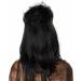PORSMEER Black Gothic Bride Wig for Lydia Long Cosplay Wig With Hair Bun for Women Halloween Party California Fancy dress Lydia Wig - Buy Online on GoSupps.com