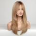 HAIRCUBE Long Blonde Layered Synthetic Wig for Women - 23 Golden Ash Blonde with Brown Roots - Buy Online on GoSupps.com