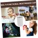 Buy Homsfou Stainless Steel Toothbrush Organizer Cup for Kids - Stylish Bathroom Toothbrush Holder - White 12x8cm - Buy Online on GoSupps.com