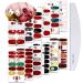 Kalolary 12 Sheets Christmas full wraps nail polish sticker with 1 piece of nail file self -adhesive manicure sticker beautiful and stylish DIY nail art decoration