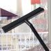 Almencla Shower Squeegee with Hook Window Wiper Water Stains Removing for Smooth Surfaces Tile Floor Black - Buy Online on GoSupps.com