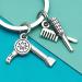 Hairdresser Gift Keychain - Inspirational Hair Stylist Graduation & Birthday Gift - Unique Cosmetology Jewelry for Hairdressers & Barbers - Buy Online on GoSupps.com