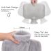 OUK Hot Water Bottle with Soft Fleece Cover - 1.5L Hand Warmer for Hot/Cold Therapy - Buy Online on GoSupps.com