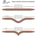 ExionPro Curved Padded Bling Crystal Leather Browband for Horse Bridles | Light Rose & Light Amethyst Crystal Decorated English Dressage Browband | Full Size Havana (Choco Brown) - Buy Online on GoSupps.com