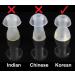 FCS Silicone Ear Tips for Hearing Aids - Replacement Domes with Tube & Elbow Connectors (6 Pcs/Size) - International Shipping Available - Buy Online on GoSupps.com