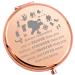 WSNANG Pocahota Inspired Gift Princess Movie Fans Gift You are Braver Stronger Smarter Than You Think Travel Compact Pocket Makeup Mirror (Always Poas Mirror-RG)