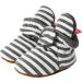 TMEOG Baby Booties Slippers - Infant Boots for Boys & Girls, Newborn First Walking Shoes, Winter Sock Crib Shoes 0-18 Months - 12-18 Months, Light Black Striped - Buy Online on GoSupps.com
