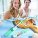 Buy Nuen 2-Piece Portable Soft Toothbrush Set - Foldable Travel & Camping Toothbrushes with Soft Bristles & Toothpaste - Mini Case in Green Shell for Adults - Buy Online on GoSupps.com