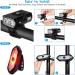 1000 Lumen USB Rechargeable Bike Lights Set | Front & Back Bicycle Headlight with Turn Signal, Horn, and Taillight | Waterproof and 5+6 Lighting Modes for Night Cycling - Buy Online on GoSupps.com