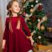 Miipat Baby Girls Velvet Dress | Toddler Long Sleeve Winter Princess Dress | Elegant Kids Birthday Party Wedding Outfit | Red, 2-3 Years - Buy Online on GoSupps.com