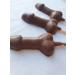 Choccolandia Small Chocolate Willies Lollies/ Belgian Chocolate Lollies/ Hen Party Favours/ Rude Adults Gift. 15g Pack of 5 (White)