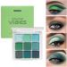 GEUGECY Glitter Green Eyeshadow Palette With 9 Matte And Pearlescent Shades Green Christmas Makeup - Eyeshadow Highly Pigmented Shimmer Matte Eyeshadow Makeup Palette For Eye Makeup - Buy Online on GoSupps.com