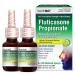 HealthA2Z Fluticasone Propionate Nasal Sprays, 2 Pack * 120 Sprays, 24 Hour Allergy Relief
