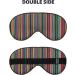 SSIMOO Colorful Stripes Light-Blocking Eye Mask | Ultra-Soft & Comfortable for Restful Sleep - International Shipping - Buy Online on GoSupps.com