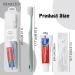 Travel Toothbrushes Set - 4-Pack with Holder & Floss Picks | Ideal for Home Travel & Hotels - Buy Online on GoSupps.com