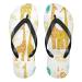 Mnsruu Giraffe Paw Print Flip Flops Home Hotel Spa Bedroom Travel XL for Men Women