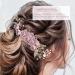 Minkissy Purple Wedding Hair Comb - Pearl Crystal Decor Clip Pin for Bride Bridesmaid - Buy Online on GoSupps.com