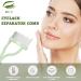 Eyelash Comb & Curler Set - 3 Pcs Metal Teeth Mascara Applicator & Eyebrow Brush - Perfect Eye Lash Tool in Light Green - Buy Online on GoSupps.com