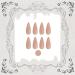 VOTACOS Long Stiletto Press on Nails - Nude False Nails with Glossy Finish | Transparent Stick on Nails for Women 415 - Buy Online on GoSupps.com