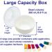 Large Fluffy Body Powder Container | Baby Care Face/Body Villus Powder Puff Box | Talcum Powder Container with Hand Holder - White - Buy Online on GoSupps.com