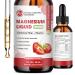 (2 Pack) Magnesium Glycinate Supplement Magnesium Liquid Drops with Magnesium Glycinate 500mg Magnesium Threonate 500mg Fiber 500mg Bromelain Vitamin B C D - Promotes Nerve Bowel Relaxation Function Strawberry Flavor