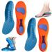 OVEALLGO 2 pair of norelie insole norelie inshole Norelie Sohlen Comfysole orthopedic insoles foot architecture pushing pressure relieves (orange 43-44) 43-44 orange