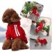 Fashion Dog Hoodie | Pure Cotton Sweatshirt for Small & Medium Dogs | Stylish Streetwear Outfit in Black/Red - Buy Online on GoSupps.com