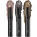 FOCALLURE 3PCS Cream Eyeshadow Stick Sets Matte and Shimmer Eye Brightener Stick Light to Dark Smoky Eyeshadow Pencil Long Lasting Waterproof Eye Shadow Highlighter Stick Makeup Smoky Star