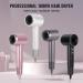 Professional Ionic Hair Dryer 1800W | Fast Drying Blow Dryer for Home & Travel | Lightweight & Quiet Concentrator Nozzle - White - Buy Online on GoSupps.com