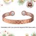 Magnetic Lymph Detox Copper Bracelets for Women - 2Pcs Lymphatic Drainage Wristbands with 3500 Gauss Magnet - Carpal Tunnel Relief - 100% Copper Cuff Bangle Jewelry Gifts - Buy Online on GoSupps.com