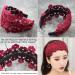 FZBNSRKO 5 Pcs Wide Lace Headband for Women and Girls - Non-Slip Floral Lace Headbands in Random Colors - Buy Online on GoSupps.com