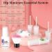Modelones 6 Color Dip Powder Nail Kit Starter Set | Nude Pink Glitter | Base/Top Coat Activator | French Manicure DIY Salon Golden - Buy Online on GoSupps.com