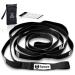 Tumaz Stretching Strap - 10 Loops & Non-Elastic Yoga Strap - The Perfect Home Workout Stretch Strap for Physical Therapy, Yoga, Pilates, Flexibility - Extra Thick, Durable, Soft Number Version Multi-Loop c. Original Black
