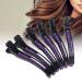 Pack of 6 hair clips hair clips sectioning clips hairdressing supplies curl clips hairdresser hair clips (black + purple)