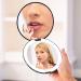 Mavoro LED Lighted Travel Makeup Mirror 1x/10x Magnification - Daylight LED Portable Mirror - 5 inch (Black) - Buy Online on GoSupps.com