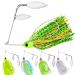 Spinnerbait Fishing Lure Hard Metal Jig Spinner Baits Kits Swimbait for Bass Trout Pike Salmon Walleye Freshwater Saltwater 5pcs/Pack 5 Pack (3/8oz)