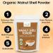 Organic Walnut Shell Powder| Natural Exfoliant | Resealable Zip Lock Pouch | USDA Organic| Pure & Natural Powder for Skin | Suitable for Face body & Foot Scrub | 114 Grams (4 OZ) 4 Ounce (Pack of 1) 4.0 - Buy Online on GoSupps.com