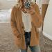 Shop Hanxiulin Fleece Plush Jacket | Fluffy Warm Zipper Wool Jacket for Women | Autumn Winter Coat in Color Variants | XXL Coffee - Buy Online on GoSupps.com