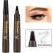 Boobeen Waterproof Eyebrow Pen Microblading Eyebrow Pencil with a Micro-Fork Tip Applicator Creates Natural Looking Brows Effortlessly Black Brown - Buy Online on GoSupps.com