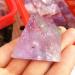 Crystal Rough 1 pcs 4.5cm Natural Amethyst Crystal Pyramid Purple Gemstone Pyramid Quartz Stone Obelisk Point Lucky Mascot