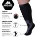 Mojo Wide Calf Compression Socks - 4X-Large Black (20-30mmHg) - Buy Online on GoSupps.com