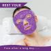 Reusable Ice Face Mask & Gel Eye Mask for Puffiness, Dark Circles, and Headaches - Purple - Buy Online on GoSupps.com
