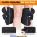 iHuan Open Patella Knee Brace for Men & Women - Adjustable Compression Sleeve with Side Stabilizers for Meniscus Tear, MCL, ACL, Arthritis - Black Large - Buy Online on GoSupps.com