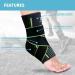 med-fit Stride-Flex Ankle Support 3D fabric technology 360 degrees of compression. Ideal for Ligament Damage Sprained Ankle Plantar Fasciitis Joint Pain and Tendonitis (1 Green Medium) Medium Green 1 - Buy Online on GoSupps.com